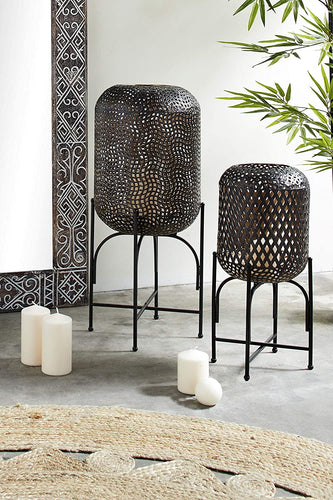 Deco 79 Lanterns, Large, Bronze