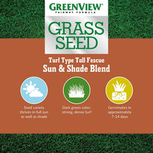 Load image into Gallery viewer, GreenView Fairway Formula Grass Seed Turf Type Tall Fescue Sun &amp; Shade Blend