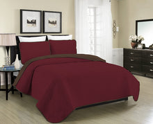 Load image into Gallery viewer, Blissful Living Reversible Luxury Pinsonic Solid Quilt Set Including Shams – Lightweight and Soft for All Year Round Comfort