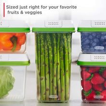 Load image into Gallery viewer, Rubbermaid FreshWorks Saver, Medium Short Produce Storage Containers