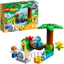 Load image into Gallery viewer, LEGO DUPLO Jurassic World Gentle Giants Petting Zoo 10879 Building Kit (24 Pieces)