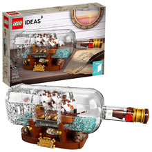 Load image into Gallery viewer, LEGO Ideas Ship in a Bottle 21313 Expert Building Kit Model Ship, Collectible Display Set and Toy for Adults (962 Pieces)