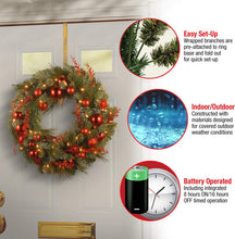 Load image into Gallery viewer, National Tree 24 Inch Decorative Collection Christmas Red Mixed