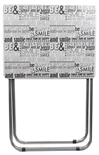 Load image into Gallery viewer, Home Basics Multi-Purpose Sturdy and Durable Decorative Bedside Laptop Snack Cocktails TV Folding Table Tray Desk Bedside Laptop Snacks Motivational Words