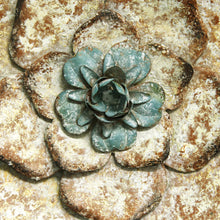 Load image into Gallery viewer, Stratton Home Decor Set of 3 Rustic Flower Wall Decor W X 1.00 D X 8.25 H, Multi
