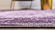 Load image into Gallery viewer, Unique Loom La Jolla Collection Tone-on-Tone Traditional Purple Area Rug (7' 0 x 10' 0)