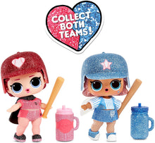 Load image into Gallery viewer, L.O.L. Surprise All-Star B.B.s Sports Series 1 Baseball Sparkly Dolls with 8 Surprises