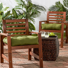 Load image into Gallery viewer, Greendale Home Fashions 20-inch Outdoor Chair Cushion (set of 2), Hunter