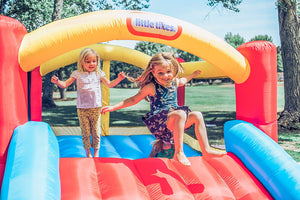 Little Tikes Inflatable Jump 'n Slide Bounce House with heavy duty blower, Multicolor