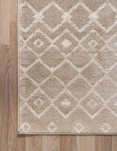 Load image into Gallery viewer, Unique Loom Moroccan Trellis Collection Moroccan Trellis Geometric Transitional Beige/Ivory Area Rug (10' 8 x 16' 5)