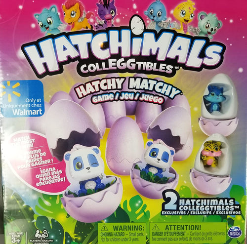 Hatchimals Colleggtibles Hatchy Matchy Game Walmart Exclusive Version w/ 2 Exclusive Figures