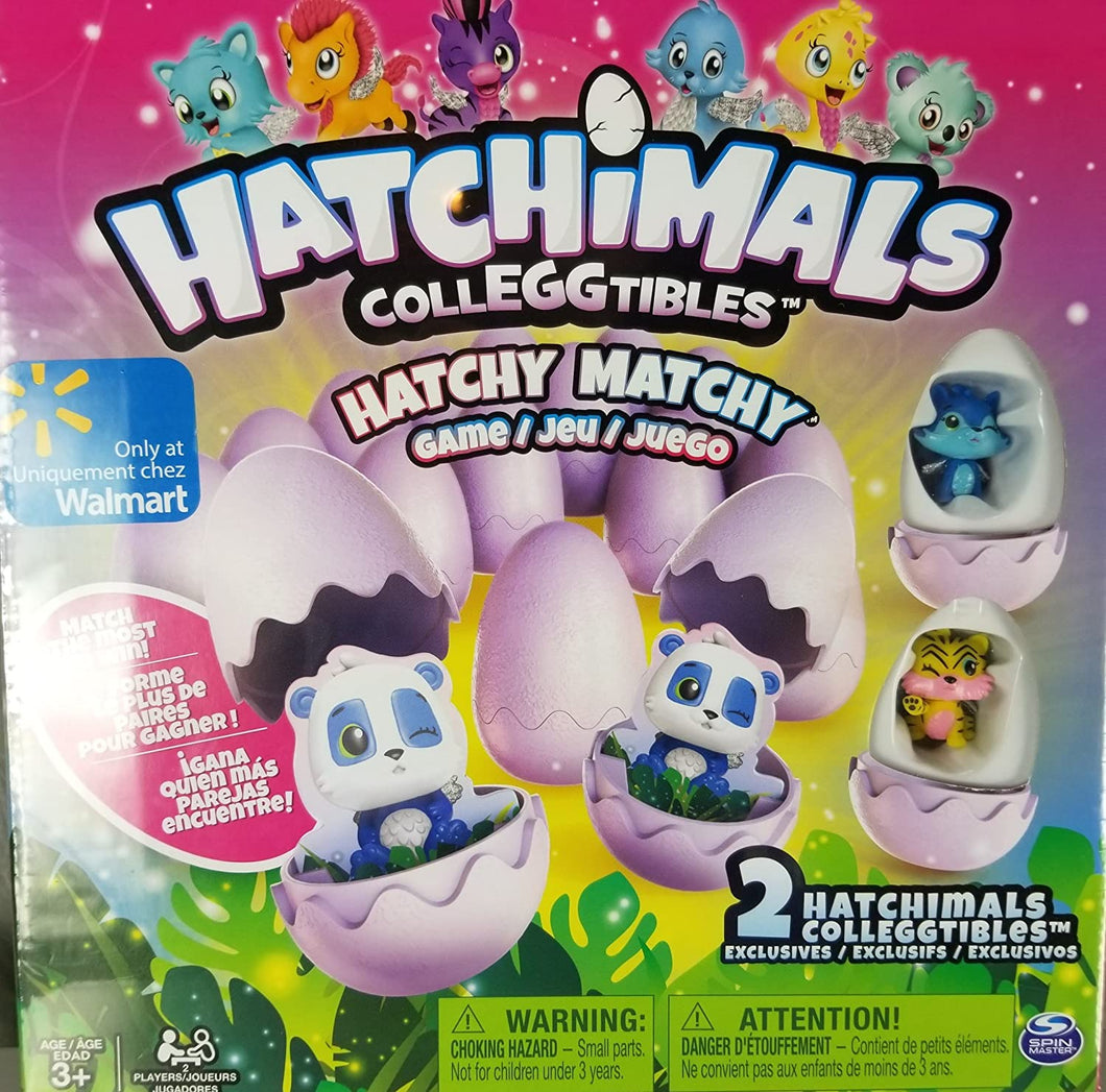 Hatchimals Colleggtibles Hatchy Matchy Game Walmart Exclusive Version w/ 2 Exclusive Figures