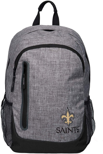 FOCO NFL Team Logo Heather Grey Bold Color Backpack