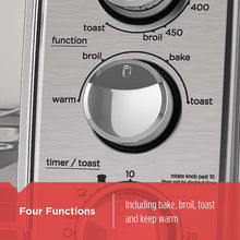 Load image into Gallery viewer, BLACK+DECKER 4-Slice Toaster Oven with Natural Convection, Stainless Steel, TO1760SS