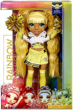 Load image into Gallery viewer, Rainbow High Cheer Sunny Madison – Yellow Cheerleader Fashion Doll with Pom Poms and Doll Accessories, Great Gift for Kids 6-12 Years Old