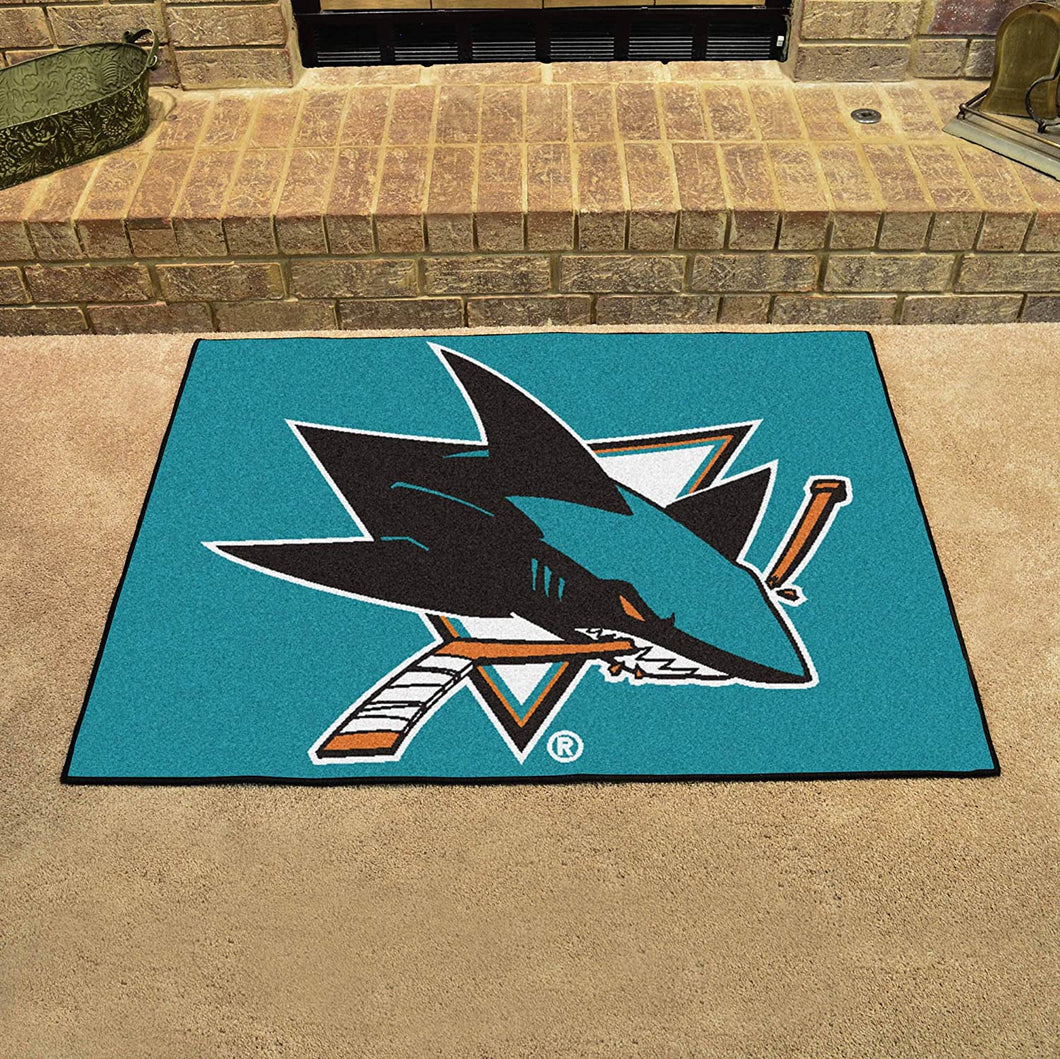 FANMATS Sports Team Logo San Jose Sharks All - Star Mat