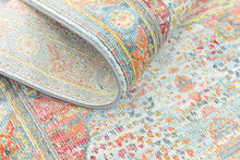 Load image into Gallery viewer, Unique Loom Baracoa Collection Bright Tones Vintage Traditional Light Blue Area Rug