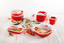 Load image into Gallery viewer, Snips Microwave Cookware Steamer, 67.6 Oz./8.45 Cups, Red