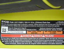 Load image into Gallery viewer, Ryobi P546 10 in. ONE+ 18-Volt Lithium+ Cordless Chainsaw (Tool Only - Battery and Charger NOT Included)