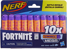 Load image into Gallery viewer, NERF Fortnite Official 10 Dart Mega Refill Pack Fortnite Mega Dart Blasters -- Compatible Mega Toy Blasters -- for Youth, Teens, Adults