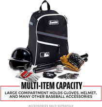 Load image into Gallery viewer, Franklin Sports MLB Batpack Bag - Youth Baseball, Softball and Teeball Bag - Equipment Bag For Sports - Bag Holds Bats (2) and Includes Fence Hook