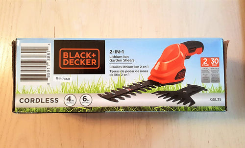 3.6V Compact Lithium Grass Shear and Shrubber