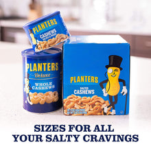 Load image into Gallery viewer, Planters Deluxe Lightly Salted Whole Cashews, 18.25oz. Resealable Canister - Lightly Salted Cashews &amp; Lightly Salted Nuts - Nutrient Dense Snacks for Adults &amp; Kids - Vegan Snacks, Kosher