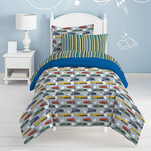 Load image into Gallery viewer, dream FACTORY Trains Boys Ultra Soft Microfiber Boys Comforter Set