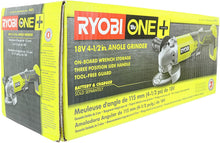 Load image into Gallery viewer, Ryobi P421 6500 RPM 4 1/2 Inch 18-Volt One+ Lithium Ion-Powered Angle Grinder (Battery Not Included, Power Tool Only)