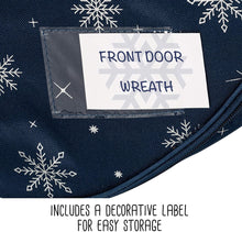 Load image into Gallery viewer, Honey-Can-Do SFT-08591 Deluxe 2 24&quot; Wreath Storage Bag, Navy