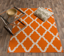 Load image into Gallery viewer, Ottomanson Glamour Collection Contemporary Moroccan Trellis Design Runner Rug (Non-Slip) Kitchen and Bathroom Mat