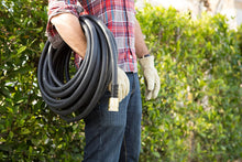 Load image into Gallery viewer, Swan Products CGYSGC58050 Goodyear MAXLite Premium Rubber+ Water Hose with Crush Proof Couplings 50' x 5/8", Black