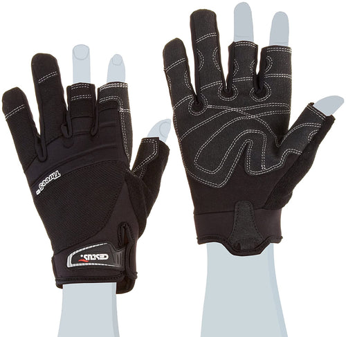 Cestus Trade Series Three5 Framing Glove, Work, Cut Resistant, Large, Black (Pack of 1 Pair)