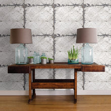 Load image into Gallery viewer, Brewster Home Fashions NuWallpaper Vintage Tin Tile Peel &amp; Stick Wallpaper, White &amp; Off-White