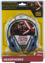 Load image into Gallery viewer, Star Wars Ep 9 Kids Headphones, Adjustable Headband, Stereo Sound, 3.5Mm Jack, Wired Headphones for Kids, Tangle-Free, Volume Control, Foldable, Childrens Headphones Over Ear for School Home Travel