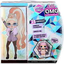 Load image into Gallery viewer, L.O.L. Surprise! O.M.G. Winter Chill Big Wig Fashion Doll &amp; Madame Queen Doll with 25 Surprises