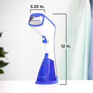 BLACK+DECKER Garment, Hand, Travel Steamer, Blue, HGS100P, Compact, Indigo