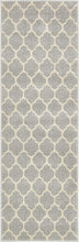 Load image into Gallery viewer, Unique Loom Trellis Collection Moroccan Lattice Light Blue Area Rug (5' x 8')