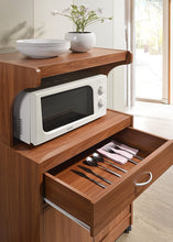 Load image into Gallery viewer, Hodedah Microwave Kitchen Cart, Cherry