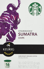 Load image into Gallery viewer, Starbucks Sumatra Dark Roast Coffee Keurig K-Cups, 16 Count