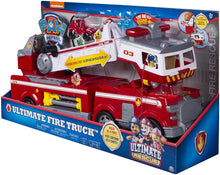 Load image into Gallery viewer, Paw Patrol Ultimate Rescue Fire Truck with Extendable 2 ft. Tall Ladder, for Ages 3 and Up