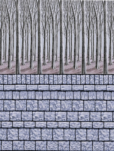 Amscan 670063 Stone Wall Room Roll 48