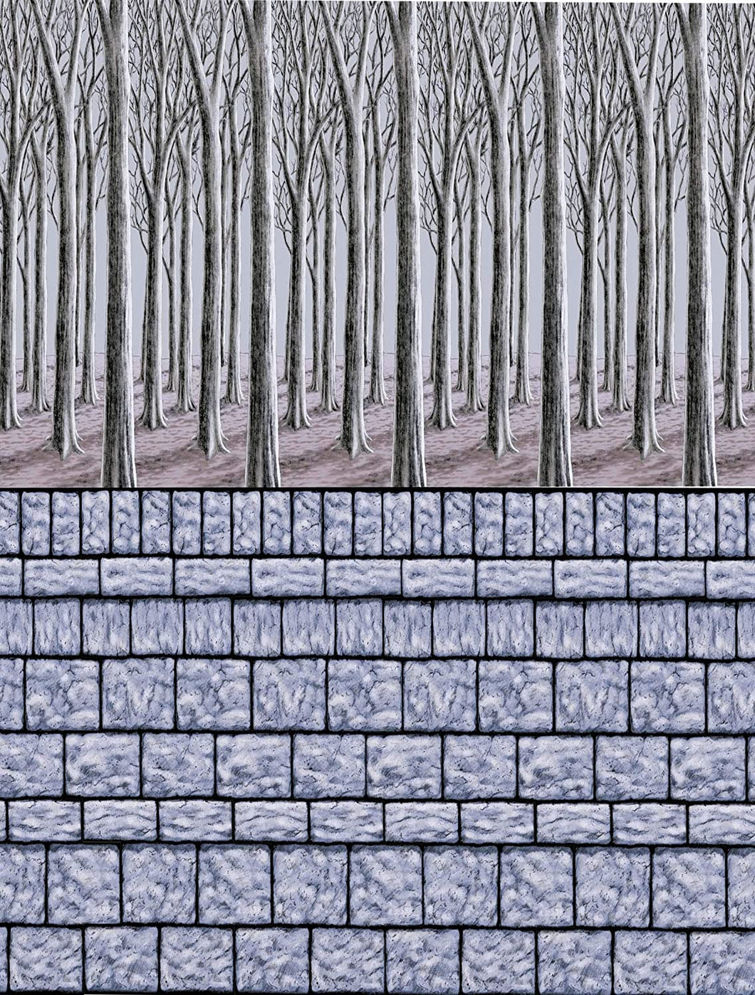 Amscan 670063 Stone Wall Room Roll 48