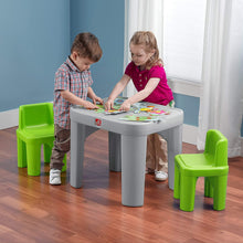 Load image into Gallery viewer, Step2 854400 Mighty My Size Table &amp; Chairs Set