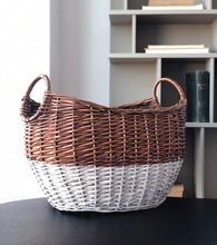 Load image into Gallery viewer, Handcrafted 4 Home GLNY1006 Tall Curved Modern Wicker Basket