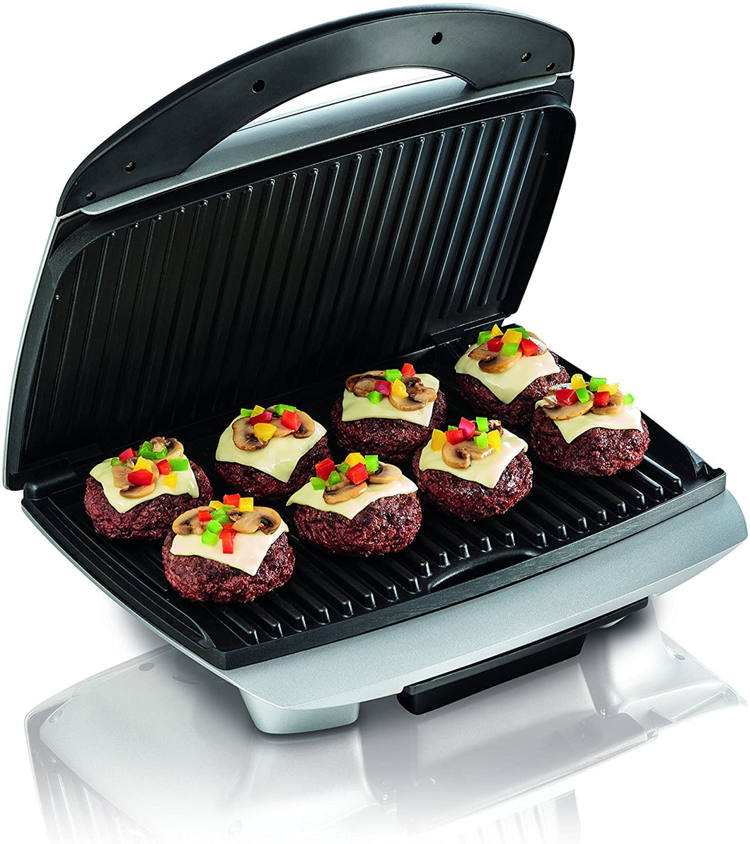 Hamilton Beach 400942537082 25370 Indoor Grill, 122 Square Inch, Silver