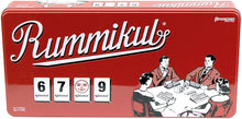 Load image into Gallery viewer, Rummikub in Retro Tin - The Original Rummy Tile Game by Pressman