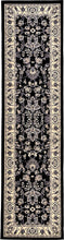 Load image into Gallery viewer, Unique Loom Kashan Collection Traditional Floral Overall Pattern with Border Black Area Rug