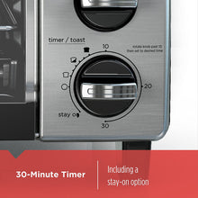 Load image into Gallery viewer, BLACK+DECKER  4-Slice Toaster Oven with Natural Convection, Black, TO1750SB