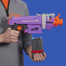 Load image into Gallery viewer, NERF Fortnite SMG-E Blaster -- Motorized Dart Blasting -- 6-Dart Clip, 6 Official Elite Darts -- for Youth, Teens, Adults